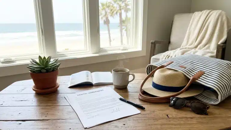 Getting the rental agreement in writing before committing to booking a vacation rental
