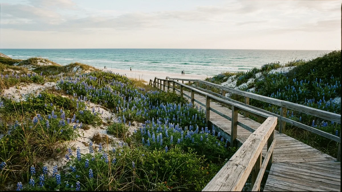 Best time to visit Blue Mountain Beach for fewer crowds